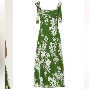 Reformation Twilight Dress in green